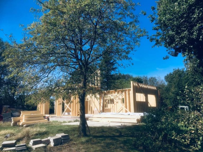 Construction d'une maison à ossature bois en Belgique