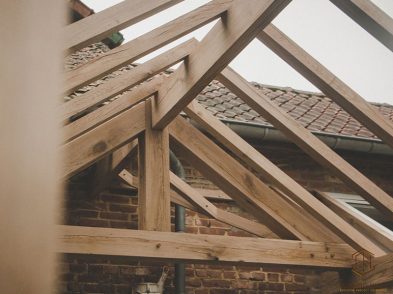 charpente en bois réalisée par Florian Huet