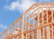 Ossature en bois d'une nouvelle maison