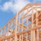 Ossature en bois d'une nouvelle maison