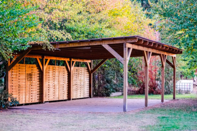 Carport en bois